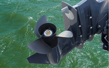 Inboard wake boat ready for engine and mechanical service